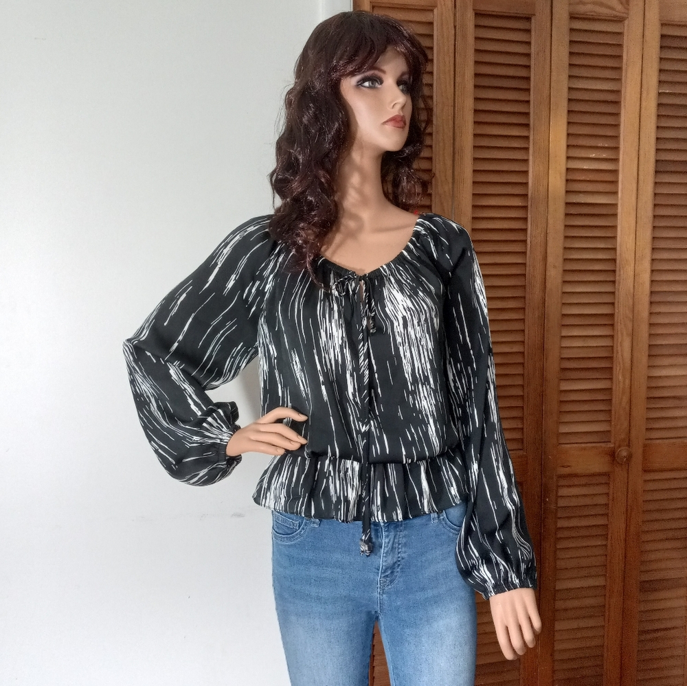 michael kors long sleeve blouse